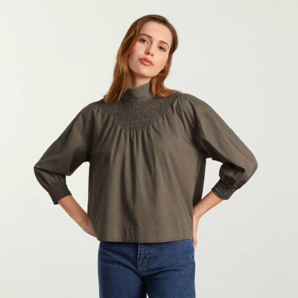 The Funnel-Neck Smock Top